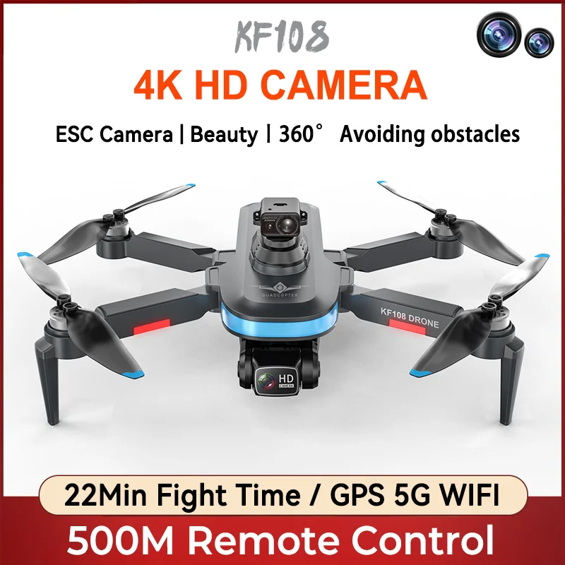 

Квадрокоптер Автомобильный складной с GPS, двойной камерой 4k HD, Wi-Fi, FPV