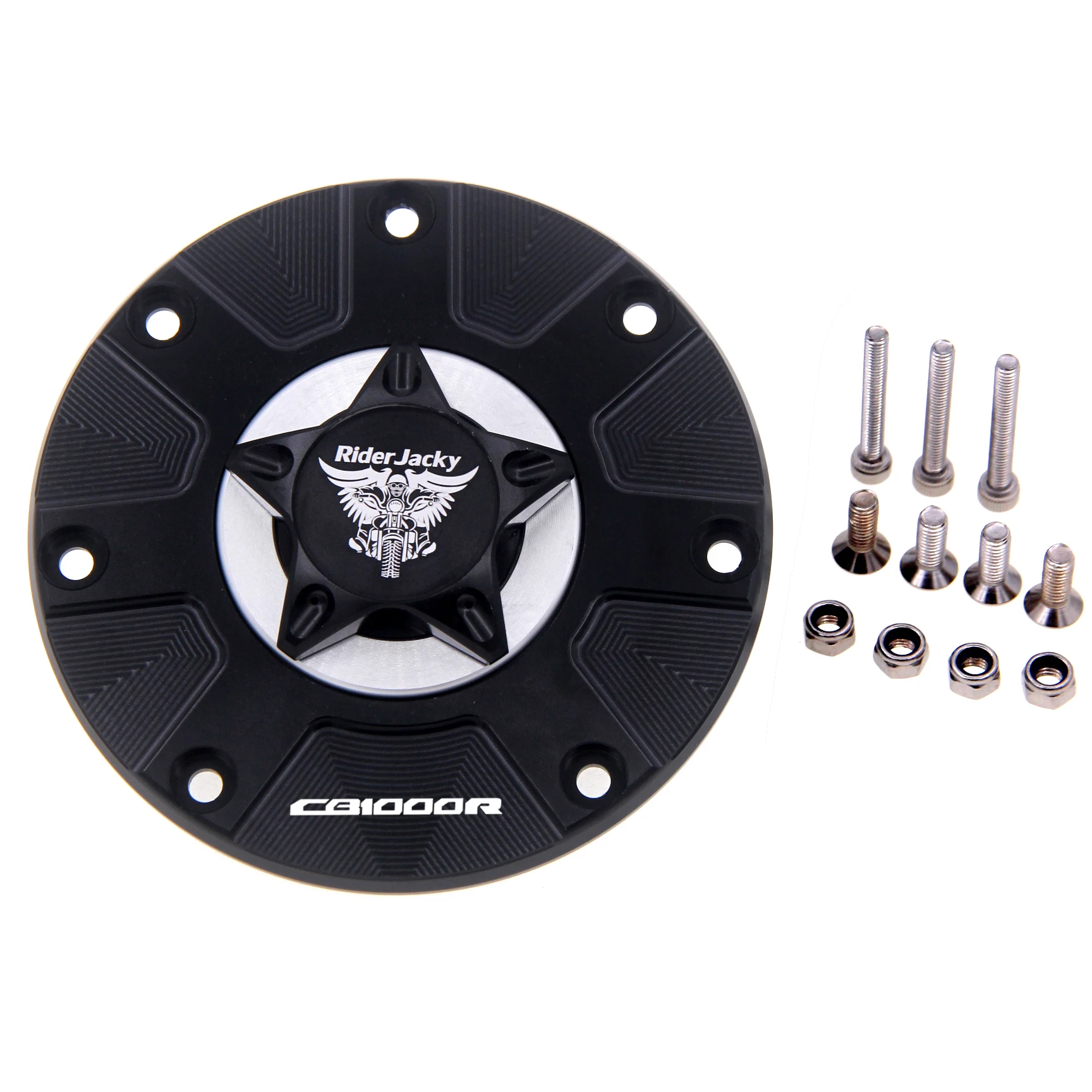 

RiderJacky® Motorcycle Keyless Fuel Gas Tank Cap Cover For Honda CB1000R 2008-2016 (2012 2013 2014 2015 CB 1000R