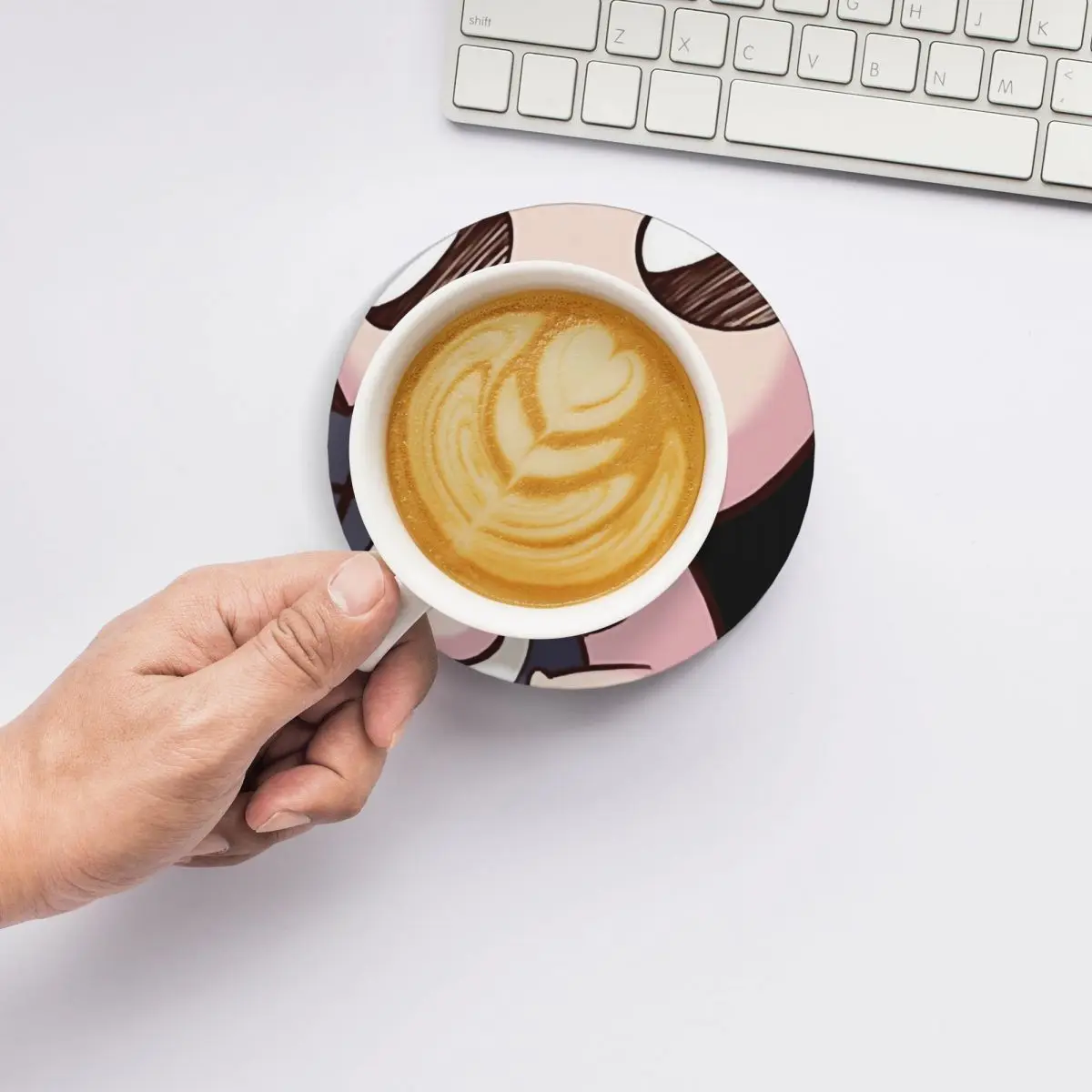 Классические керамические подставки для футболок Issac - (набор из 4 шт.) милый набор