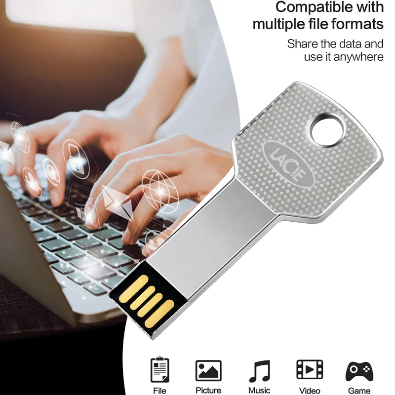 

Металлический USB флеш-накопитель, 128 ГБ, 64 ГБ, 32 ГБ