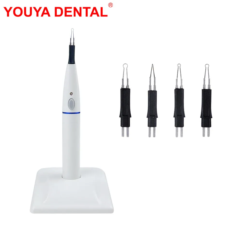 

Dental Gutta Percha Cutter With 4 Tip Cordless Guttapercha Removal Instrument Wireless Endo Tooth Gum Cutter Dentistry Equipment