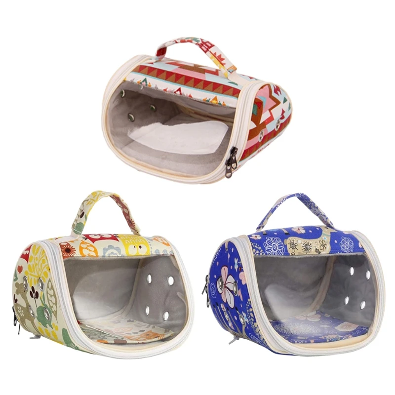 

Bird Carrier Parrot Hamster Travel Bag Breathable Cockatiel Conure Outgoing Bag Chinchilla Ferret Carrying Bag for Guinea Pigs