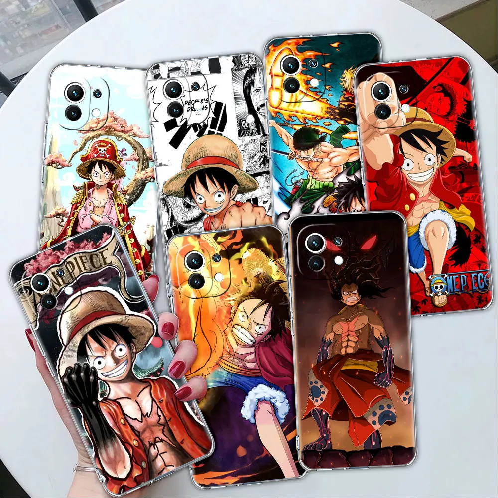 

Case For Xiaomi Poco X3 NFC 11T Pro 11 Lite 10T 12 9T 13 X5 X4 F3 M5 M3 F1 12T Clear Silicone Phone Cover Anime Manga One Piece