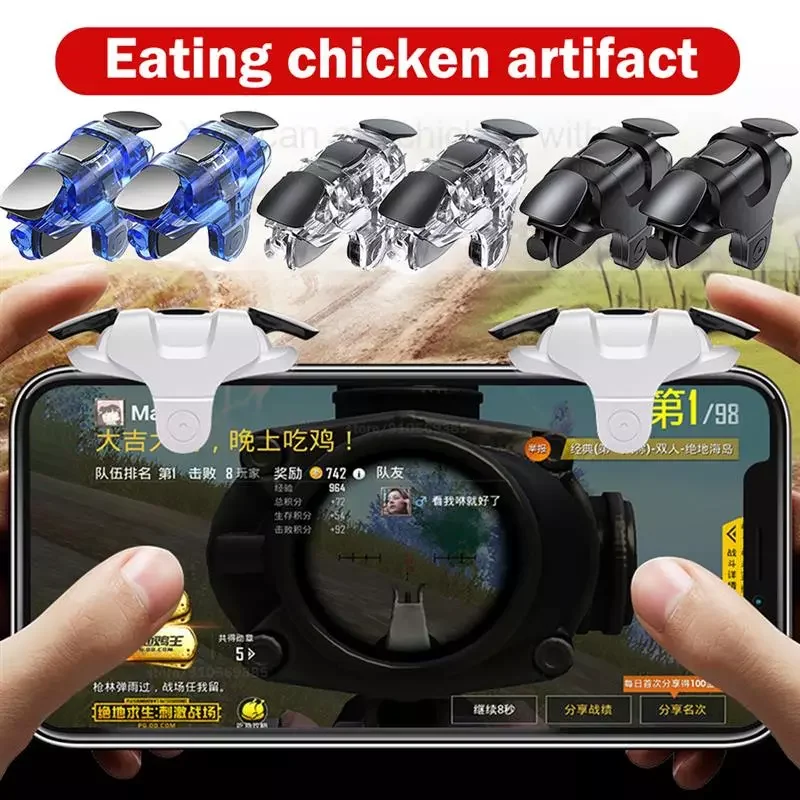 

For PUBG Mobile Game Controller Gamepad Trigger Aim Button L1 R1 Shooter Joystick For Different Phones Game Pad Accesorios