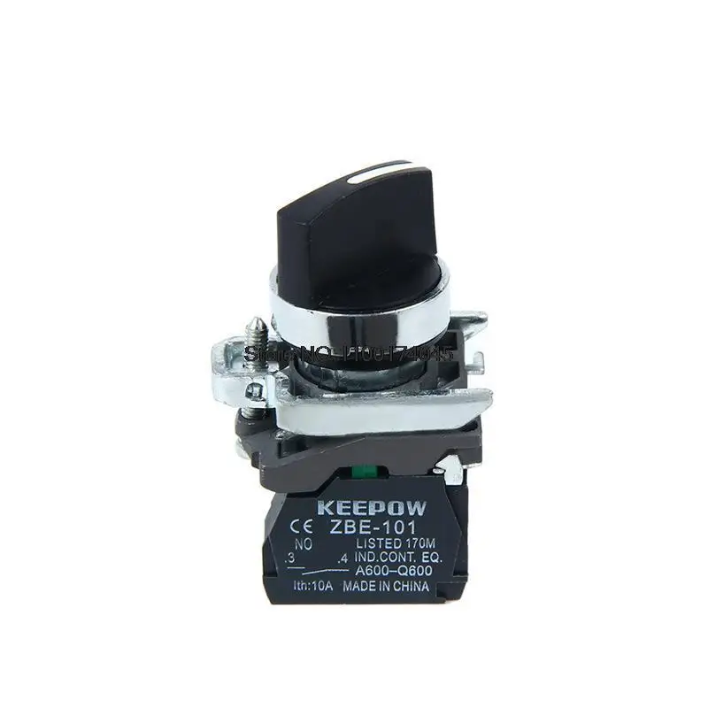 10 шт. XB4-BD21 XB4-BD33 Стандартная ручка (без) Кнопочный переключатель