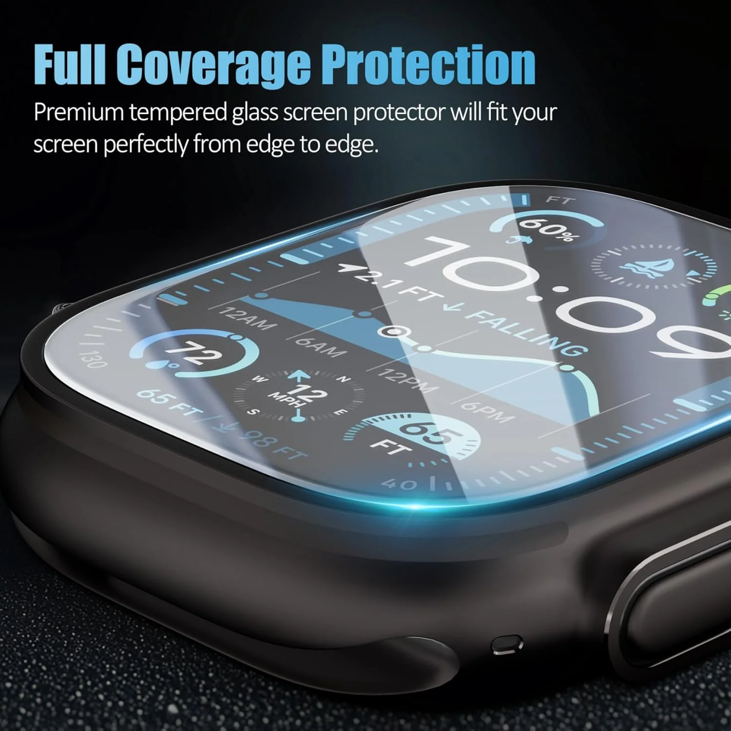 Защитная пленка для экрана Apple Watch Ultra 2 49 мм водонепроницаемая с автоматическим