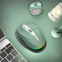 new bluetooth wireless mouse with usb rechargeable rgb mouse for computer laptop pc macbook gaming mouse gamer 2 4ghz 1600dpi
