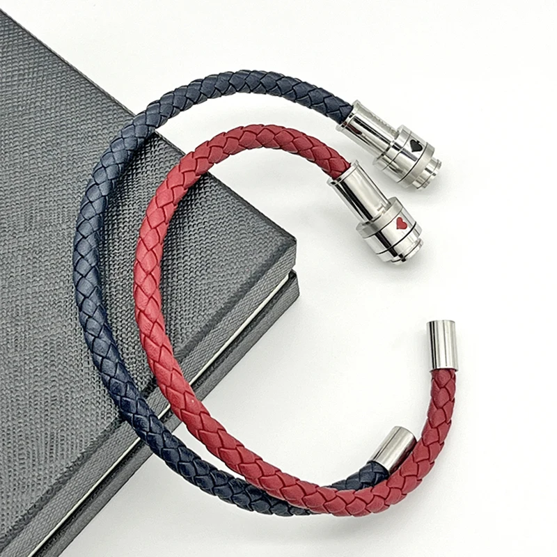 LAN MB Bracelet Little Spades Luxury Designe PU Leather Hand Strap for Men And Women Love Gift