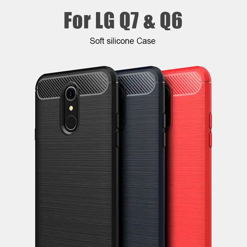 

Katychoi Shockproof Soft Case For LG Q7 Plus Q6 Phone Case Cover