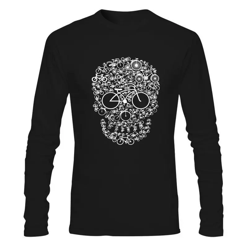 

Футболка мужская с принтом черепа для езды на велосипеде