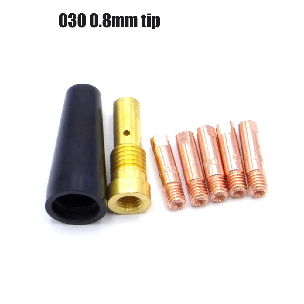 

Protective Cover Gasless Nozzle Tips Tip 030 7PCS Brass Durable Nozzle Tips Fit Century FC90 MIG Welding Torch