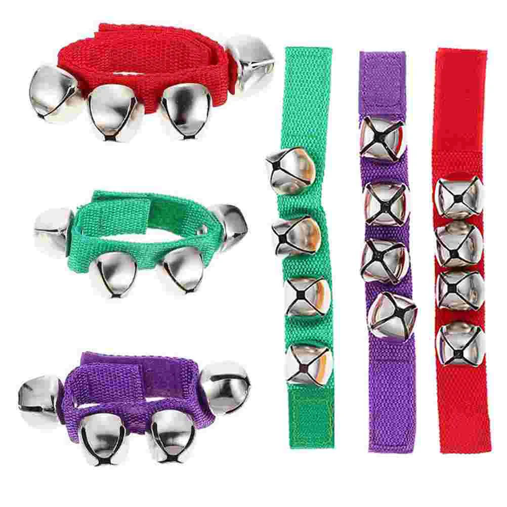 

Bells Wrist Party Bell Ankle Bracelets Jingle Percussion Christmas Shaking Bracelet Tambourine Rhythm Instruments Band Favors