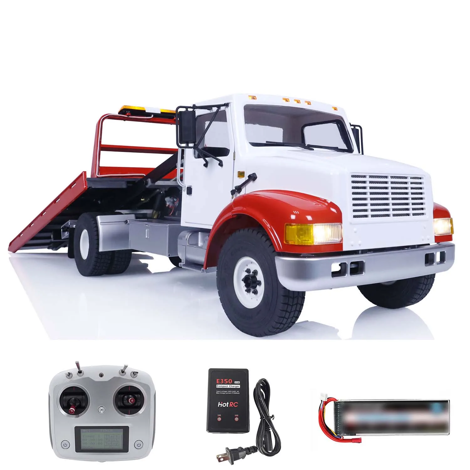 CROSSRC WT4 RC Wrecker Truck RTR 1/10 Дорожная спасательная машина Двухскоростная окрашенная