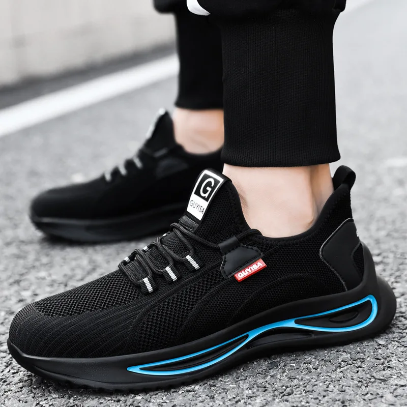 

Anti-Smashing Anti-Piercing Steel Head Summer Breathable Lightweight Wear-Resistant Protective Work Shoes For Men And Women