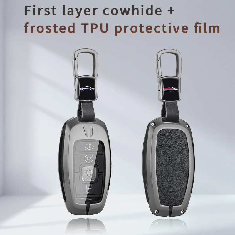 

Car Remote Key Cover Case Holder Shell For Lincoln MKC MKZ MKX 2017 2018 2019 Navigator Nautilus Key Fob Accessories Keychain