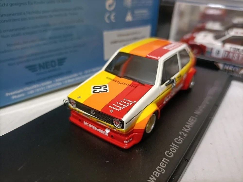 

1/43 Simulation Car Model Neo Golf Rally Car G2 Nurburgring 1977 High-end Collection Ornament Gift