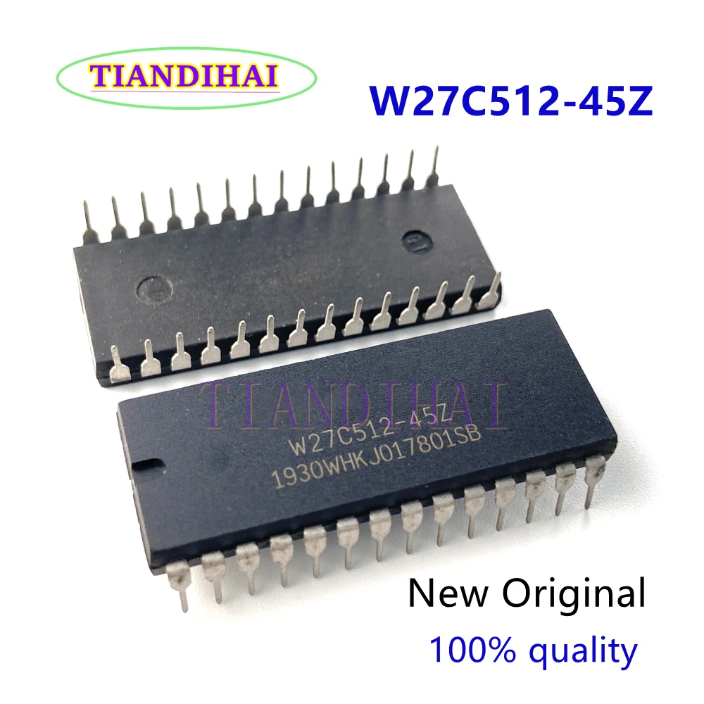 Интегральные схемы W27C512 W27C512-45Z 28DIP IC EEPROM 512KBIT, 5 шт.