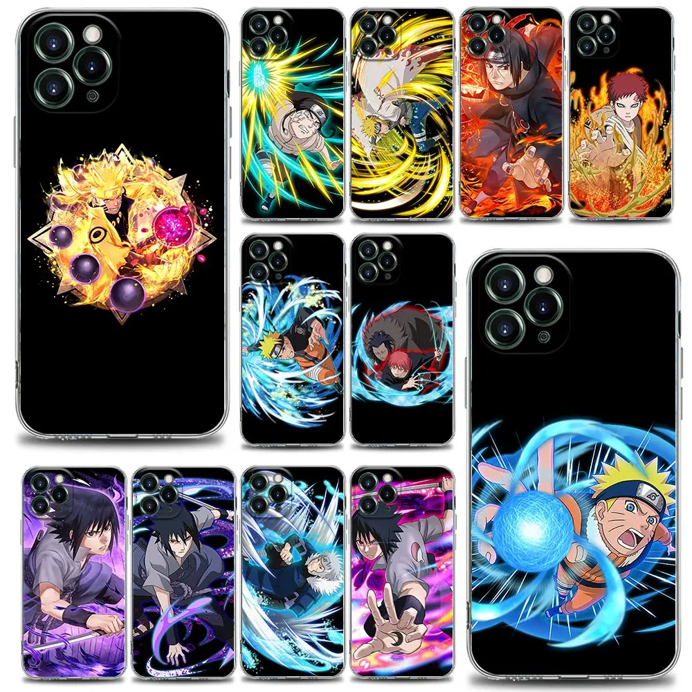 

3D Anime Naruto Itachi Skunk Clear Phone Case for iPhone Apple 13 12 11 SE 2022 X XR XS 8 7 6 6S Pro Mini Max Plus Case Funda