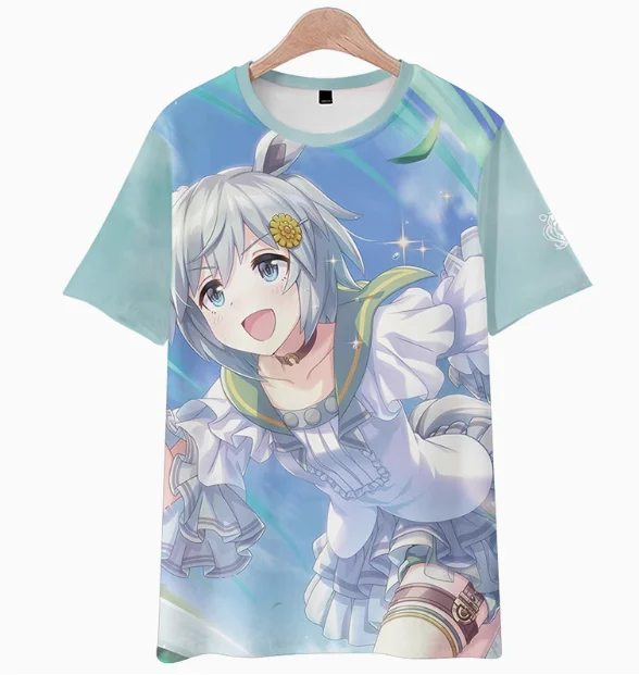 Футболка с аниме Umamusume: Pretty Derby тамамо крест Агнесс Тахион коротким рукавом Летний