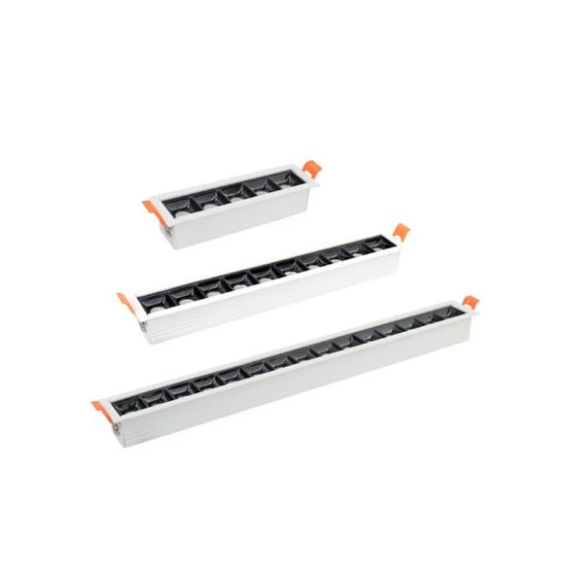 

LED Line Downlight Recessed Rectangle Grille Ceiling Lamp 10W 20W 30W AC85~265V Spot Light For Home Shop Decor