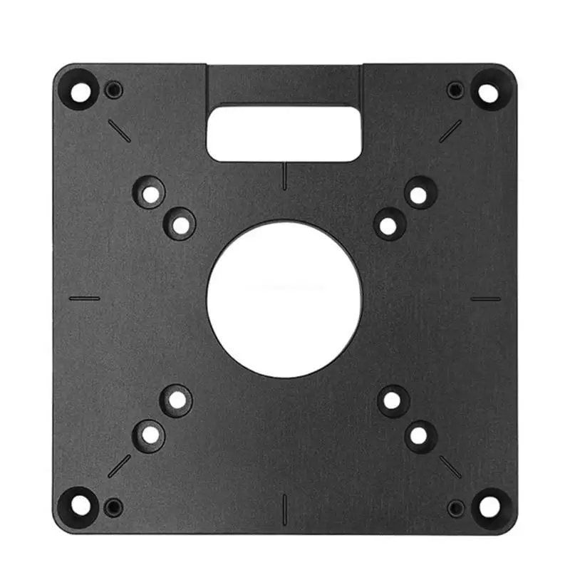 

Aluminium Router Table Insert Plate Electric Wood Milling Flip Board Miter Gauge Dropship