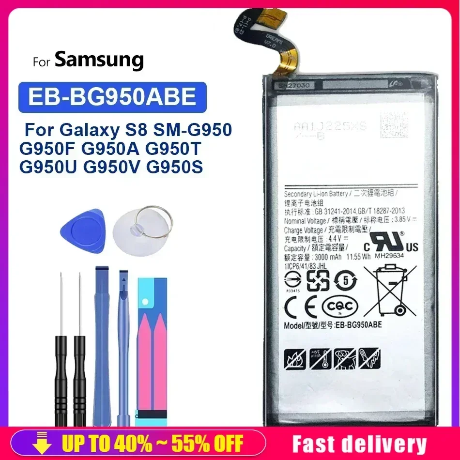 Аккумуляторы для мобильных телефонов EB-BG950ABE 3000 мАч Samsung Galaxy S8 SM-G950 SM G950 G950U G950F G950A