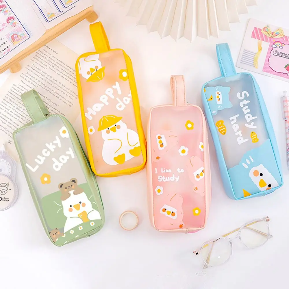 

Multi Functional Waterproof Wiping Candy Color Portable Stationery Bag Pen Bag Storage Bag Pencil Case