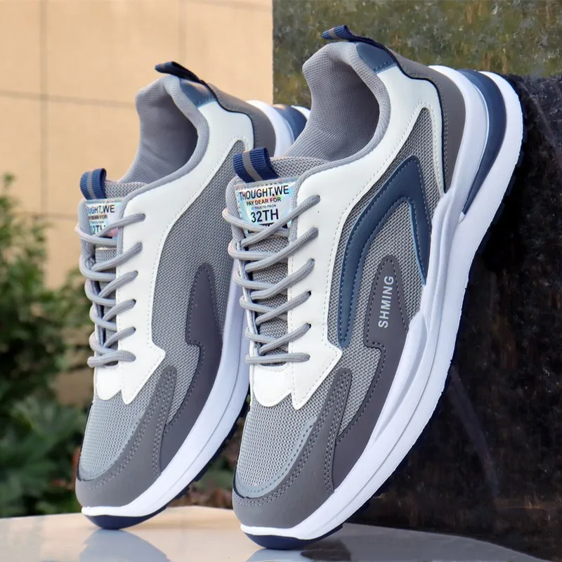 Dad Shoes 2022 Spring and Autumn New Trendy Shoes Mesh Forrest Men's Shoes Casual Sports Shoes Travel Shoes