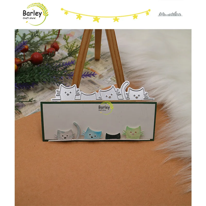 

Вырезанные штампы в виде животных и кошек ручной работы, Обложка для альбома для скрапбукинга своими руками, рукоделие, вырезанные штампы в ...