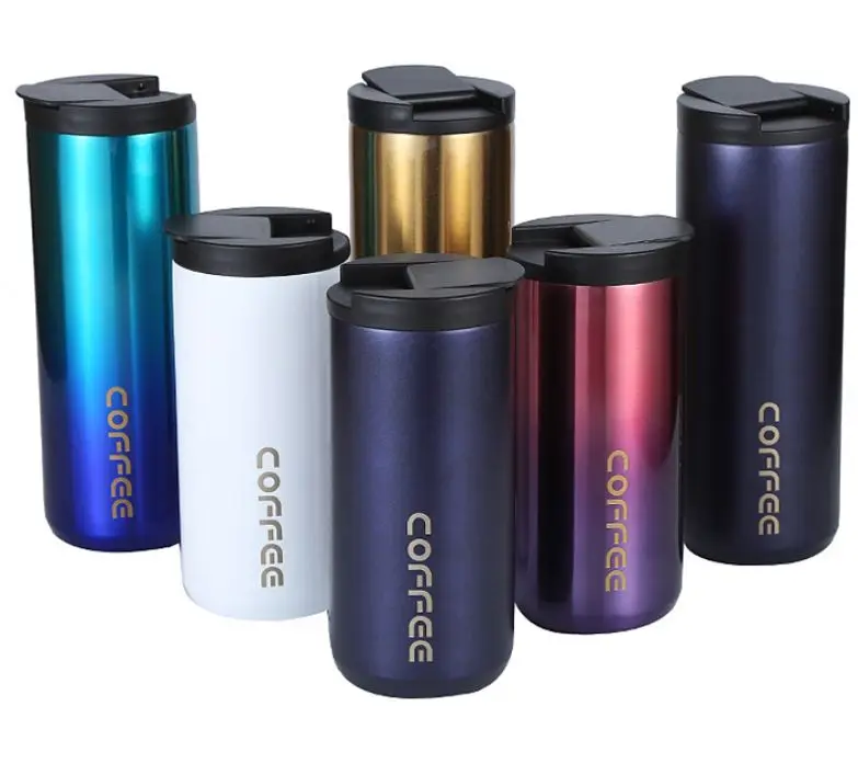 HMT 350ml/500ml Double Stainless Steel 304 Coffee Mug Leak-Proof Thermos Mug Travel Thermal Cup Thermosmug Water Bottle For