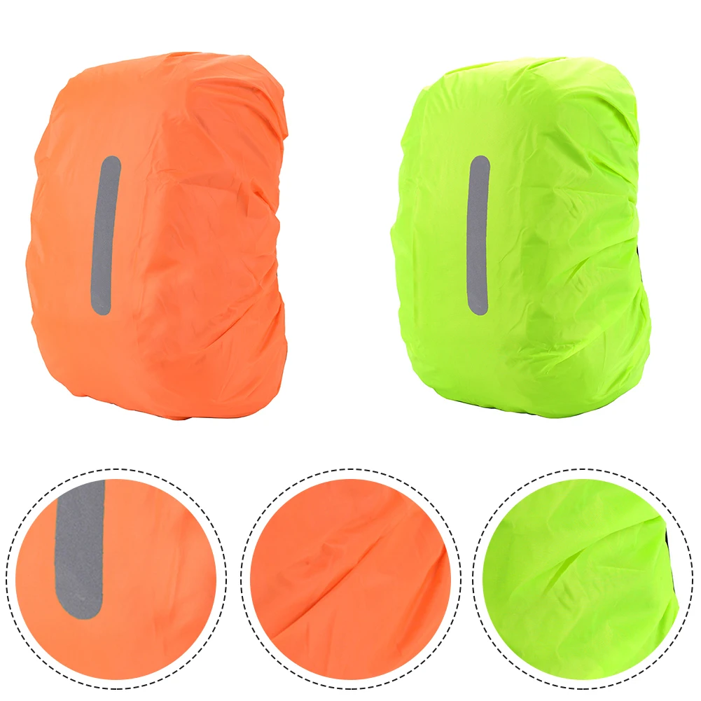 

Reflective Waterproof Backpack Rain Cover Outdoor Sport Night Cycling Safety Light Raincover Case Bag Camping Hiking 8-80L