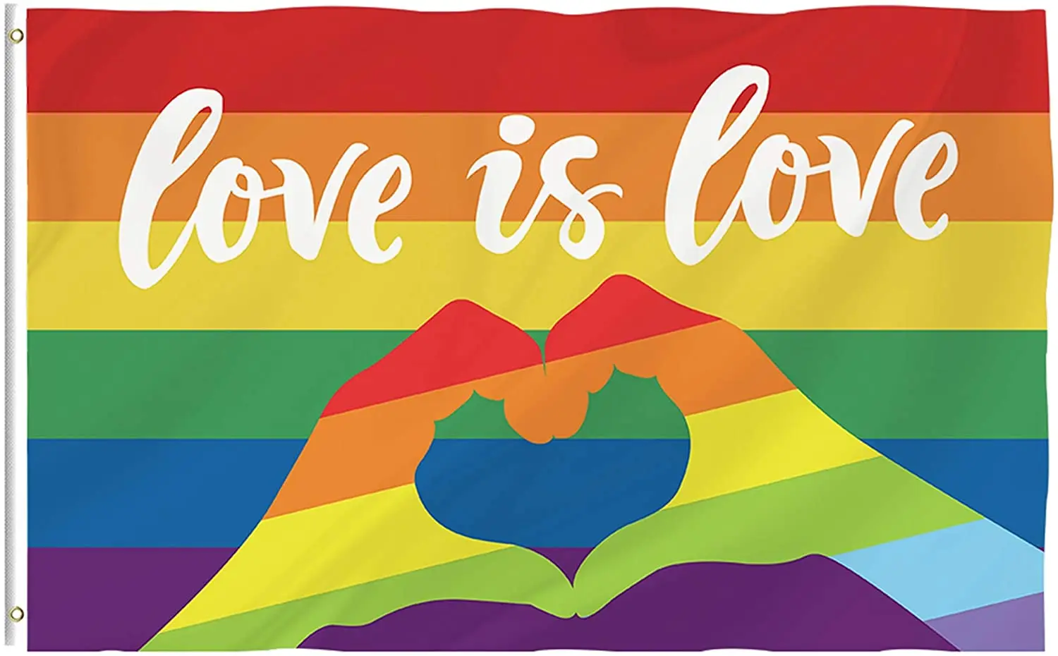 

Pride Flag 3x5 Ft Large Sided Polyester Rainbow Flags with Brass Grommets for Indoor Outdoor Decoration