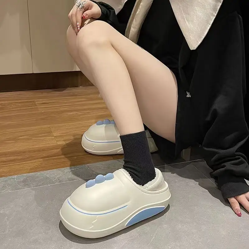 Новинка 2020 зимние тапочки Теплая мужская обувь водонепроницаемые женские