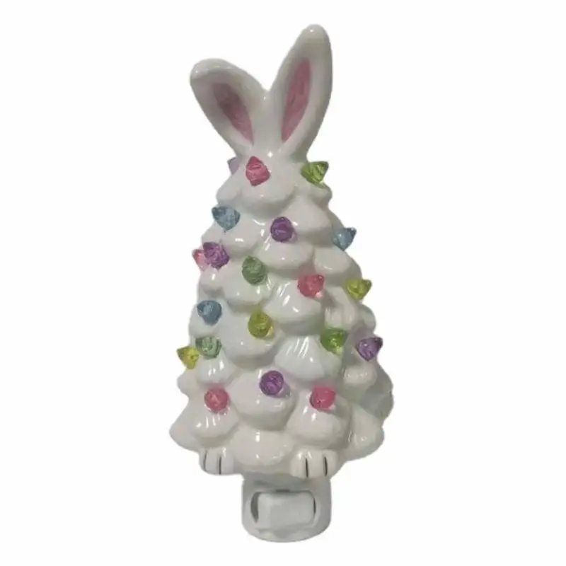 

Plug-in Night Light Plug-in LED Easter Bunny Tree Night Light Lamp Easter Night Light For Bedroom Bathroom Kitchen Living Room