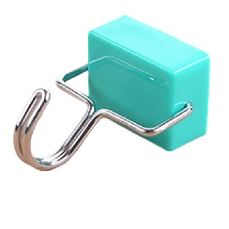 

Magic Magnetic Hooks Hanging Key Sundries Kitchen Refrigerator Strong Magnet Sticky Hook Home 180 Degree Rotate Metal Hook