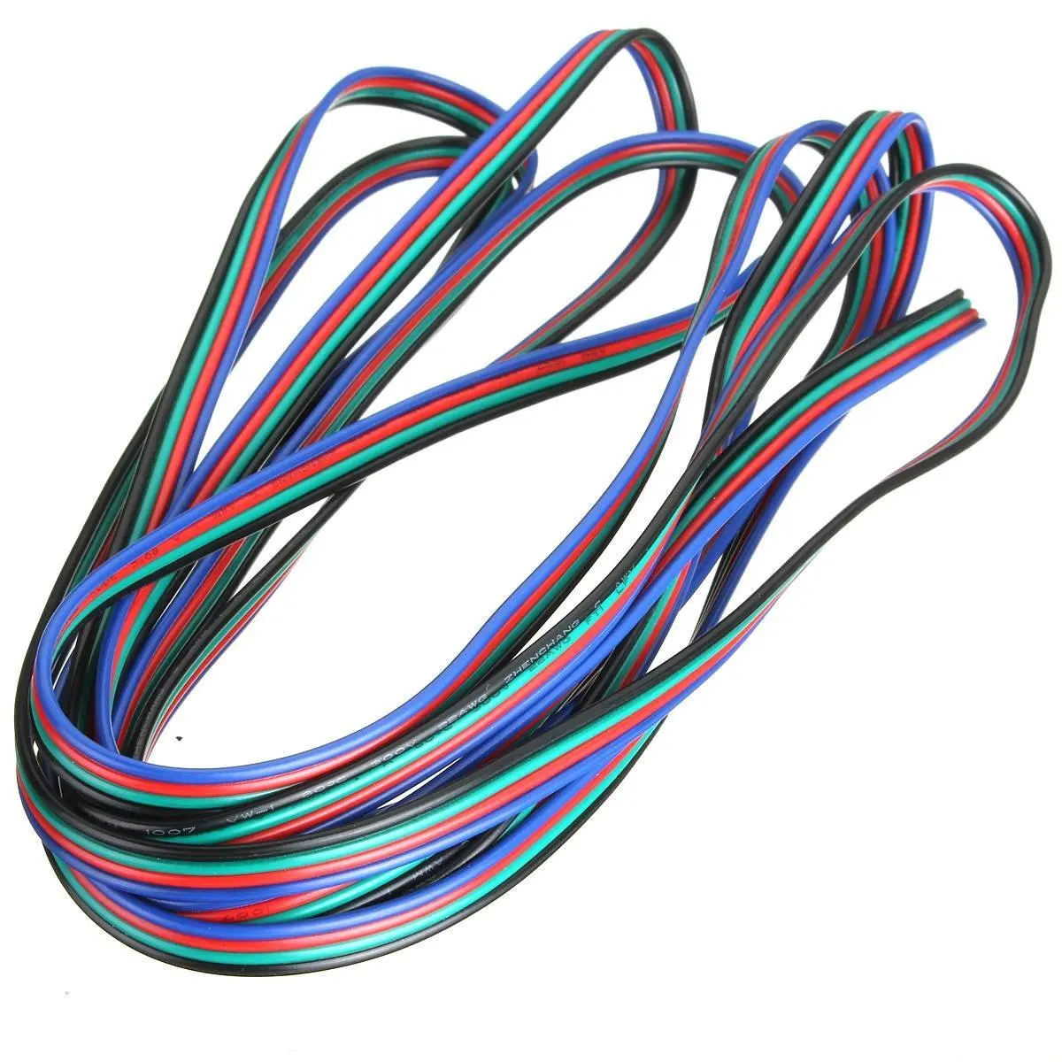 

4-контактный удлинитель кабеля, разветвитель проводов для RGB / RGB 3528 5050 светодиодной ленты, Фотоэлементы 3 м