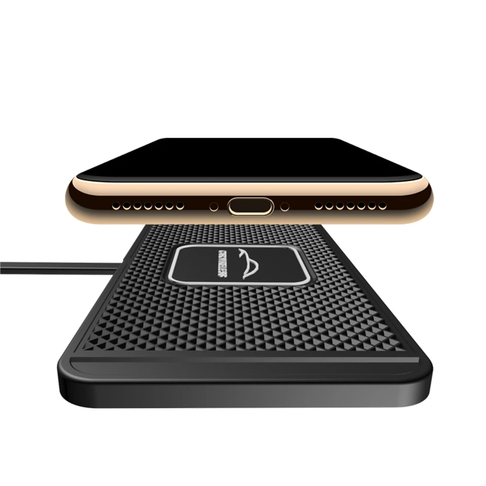 

15W Car Wireless Charger Stand Silicone Non-slip Pad Car Fast Wireless Charger for iPhone/Android Mobile Phone Car Charging