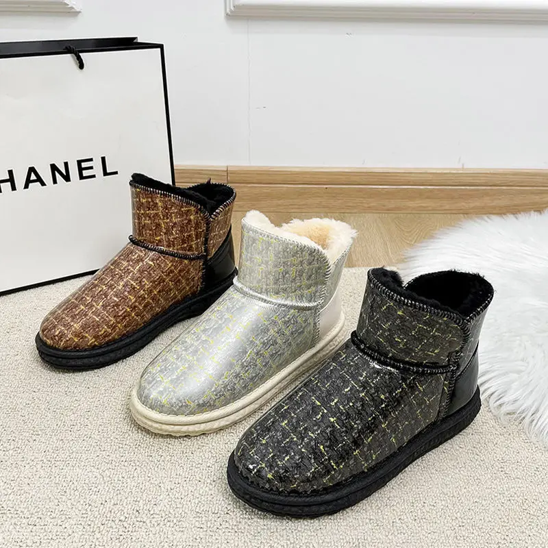 

2022 Brand Women's Snow Boots New In Winter Sneakers Waterproof Anti-Skid Plush Thickened Warm Cotton Shoes For Women