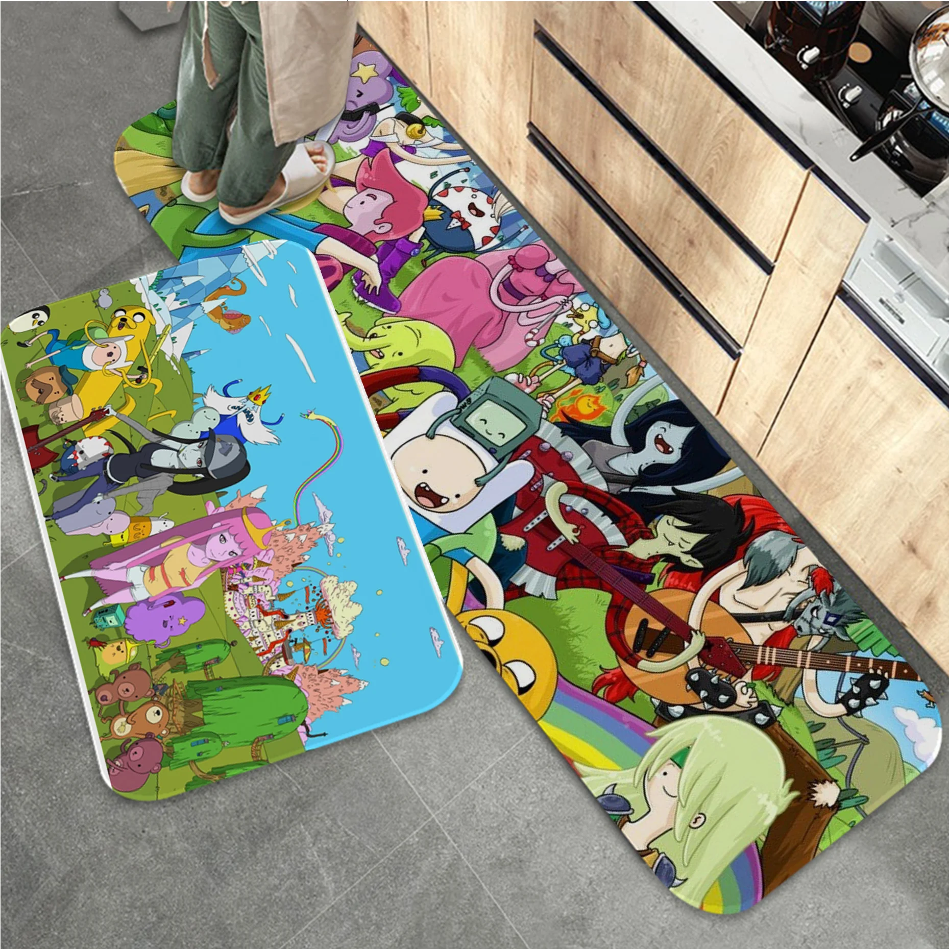 

Adventure Time Entrance Door Mat Nordic Style Home Doormat Bathroom-Toilet Mats Bedroom Doormat Area Rug