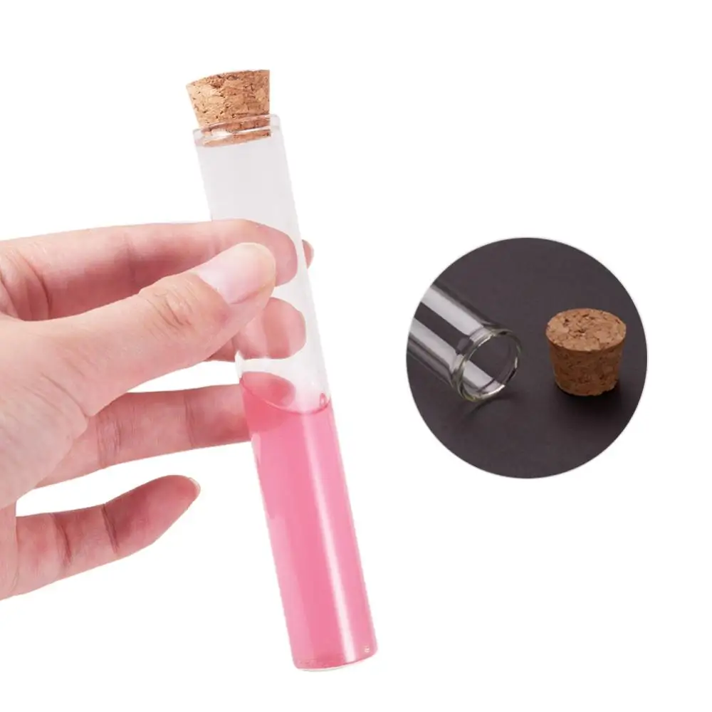 20pcs Transparent Wishing Bottle 30ml Empty Glass Bottles with Cork Stopper Jewelry Storage Container Jars Wedding Party Decor