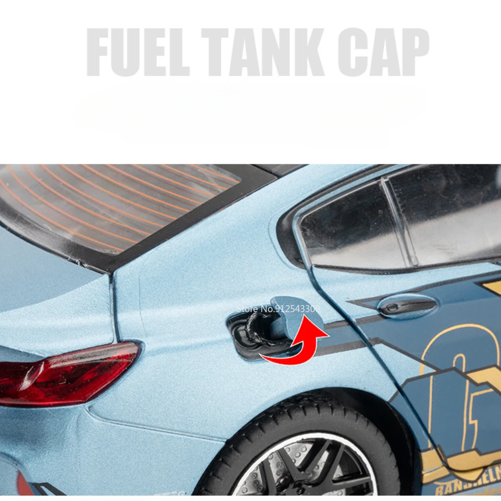 1:24 BMW M8 Миниатюрная модель спортивного автомобиля Игрушки из сплава литой под