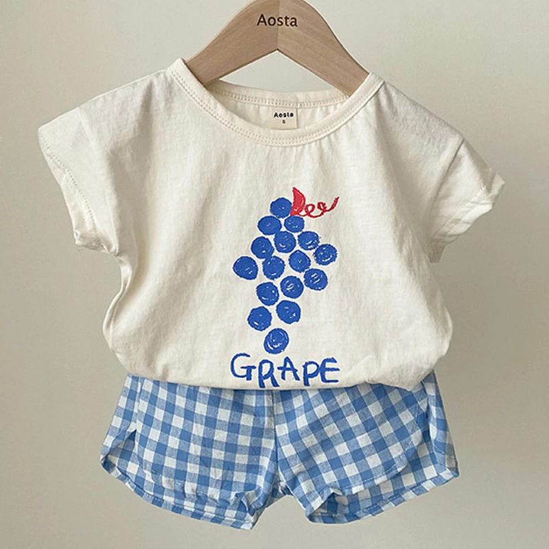 Детский летний костюм Модный комплект детской одежды для мальчиков милый