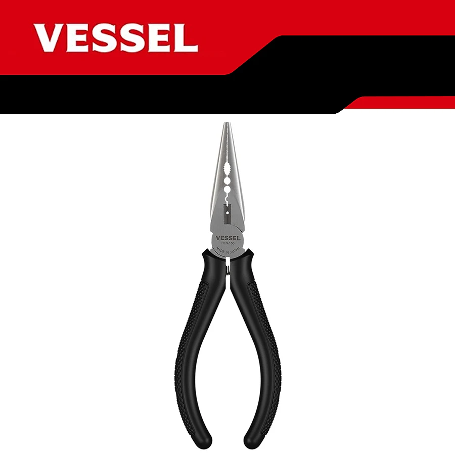 Ручные инструменты VESSEL плоскогубцы прецизионные игольчатые с дальним вылетом и