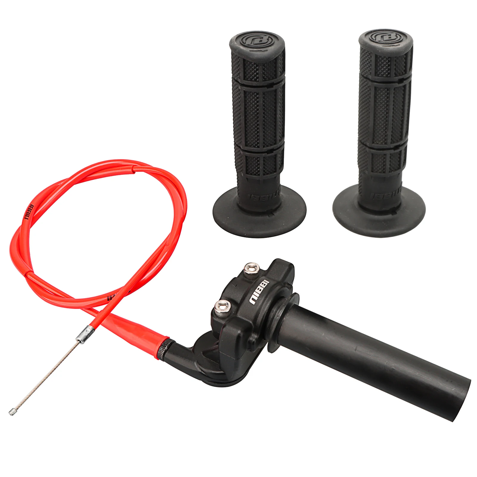NIBBI поворотная ручка дроссельной заслонки, велосипедные ручки для бездорожья с тросом дроссельной заслонки, ручка 22 мм в сборе, аксессуары для мотоциклов для мотокросса