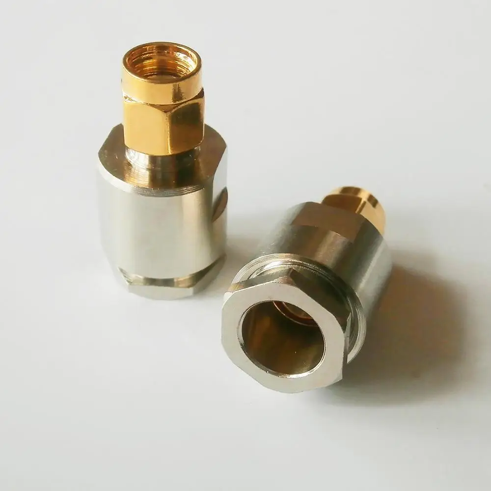 1X шт RP-SMA RPSMA RP SMA Штекерный зажим для припоя RG5 RG6 LMR300 RG304 5D-FB кабель прямые золотые