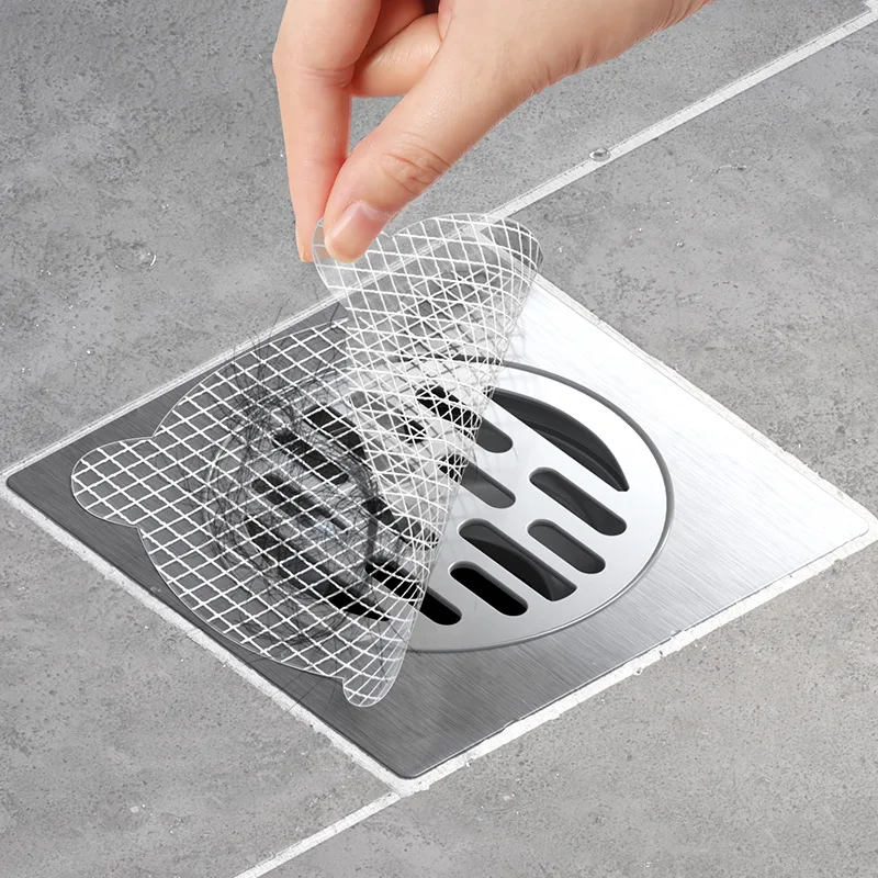 Qingqi Disposable Floor Drain Strainer Sewer Filter Screen Anti-Hair Bathroom Hair Blocking Sheet