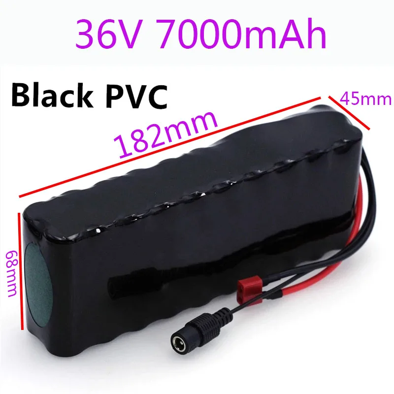 18650 Battery Pack 36V 7000mAh 7Ah 10S2P Rechargeable Lithium Ion Modified Electric Bicycle Vehicle Protection PCB+42V Charger
