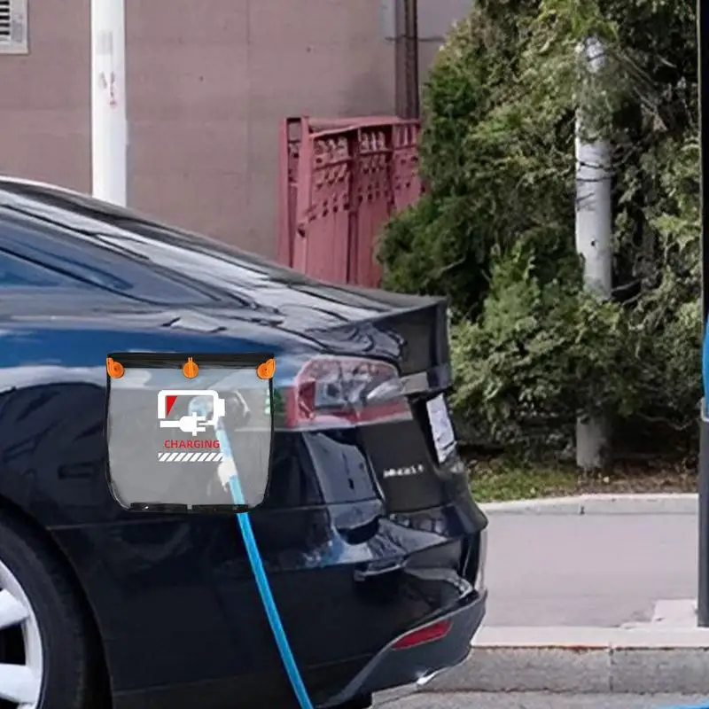 

Electric Car Charging Port Rain Cover Outdoor EV Charger Cover Universal Waterproof Fabric Car Charging Tool For Cars SUVs