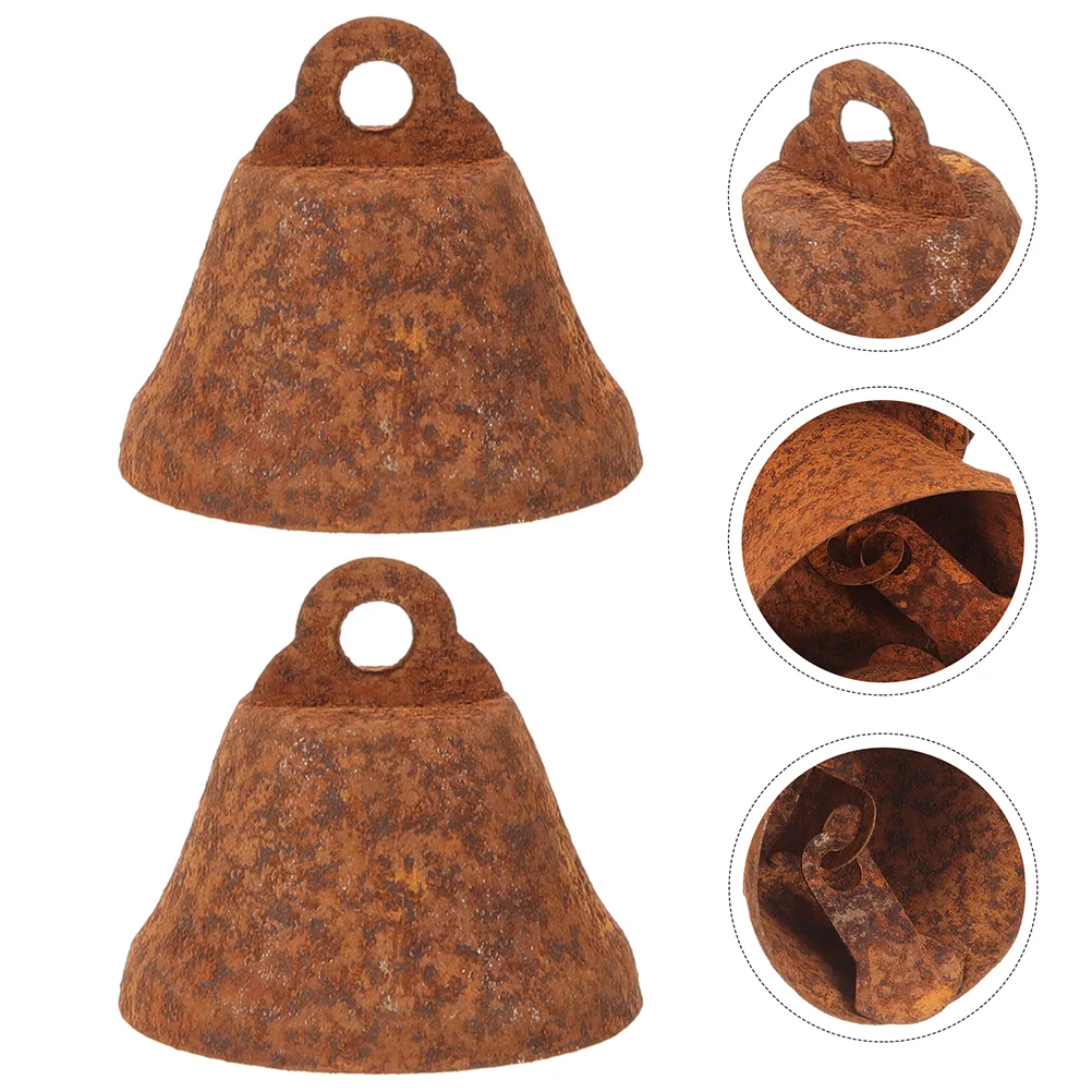 

Rusty Bells Hanging Bell Pendants Vintage Bell Decors Christmas Tree Bells Party Layout Props Used Bell Christmas Pendant