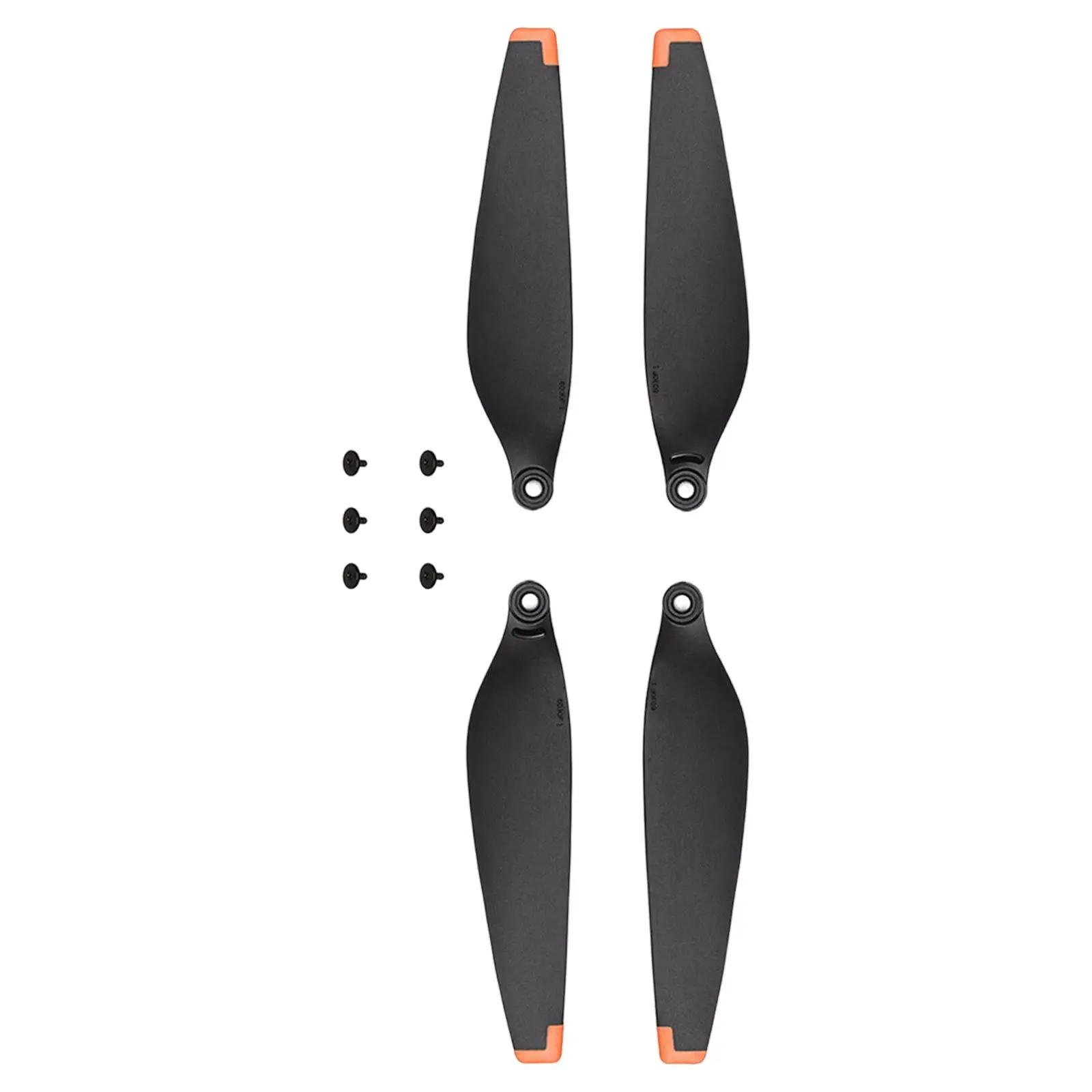 

1 пара запасных пропеллеров для дрона с низким уровнем шума лезвия воздушного винта легкий оранжевый наконечник замена для DJI Mini 3 Pro Аксессуары для Дронов